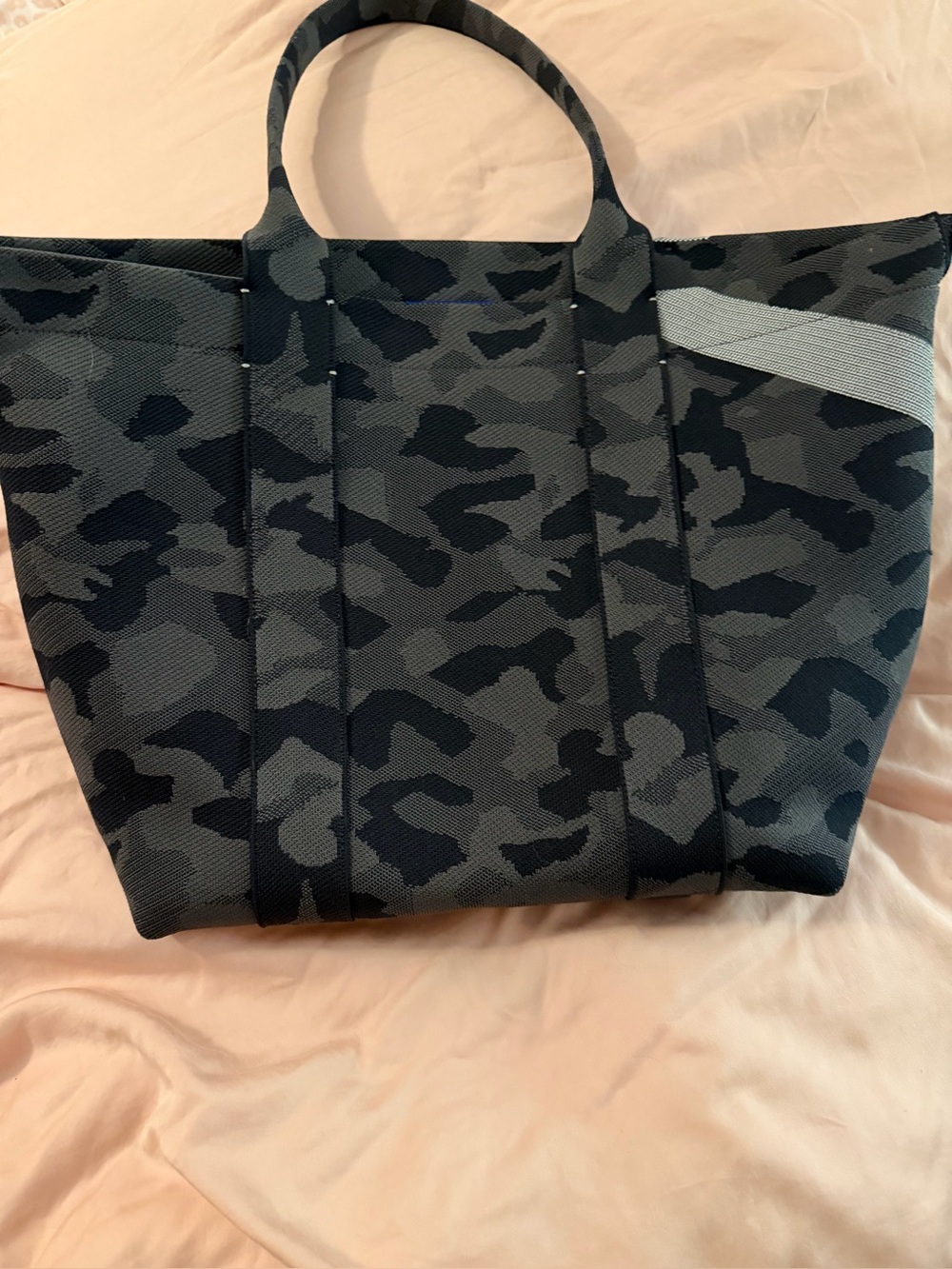 Rothy's Essential Tote in the Slate Camo pattern. Excellent condition.
